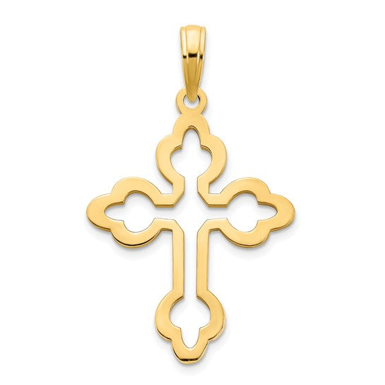 14k Yellow Gold Cross Pendant