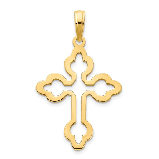 14k Yellow Gold Cross Pendant