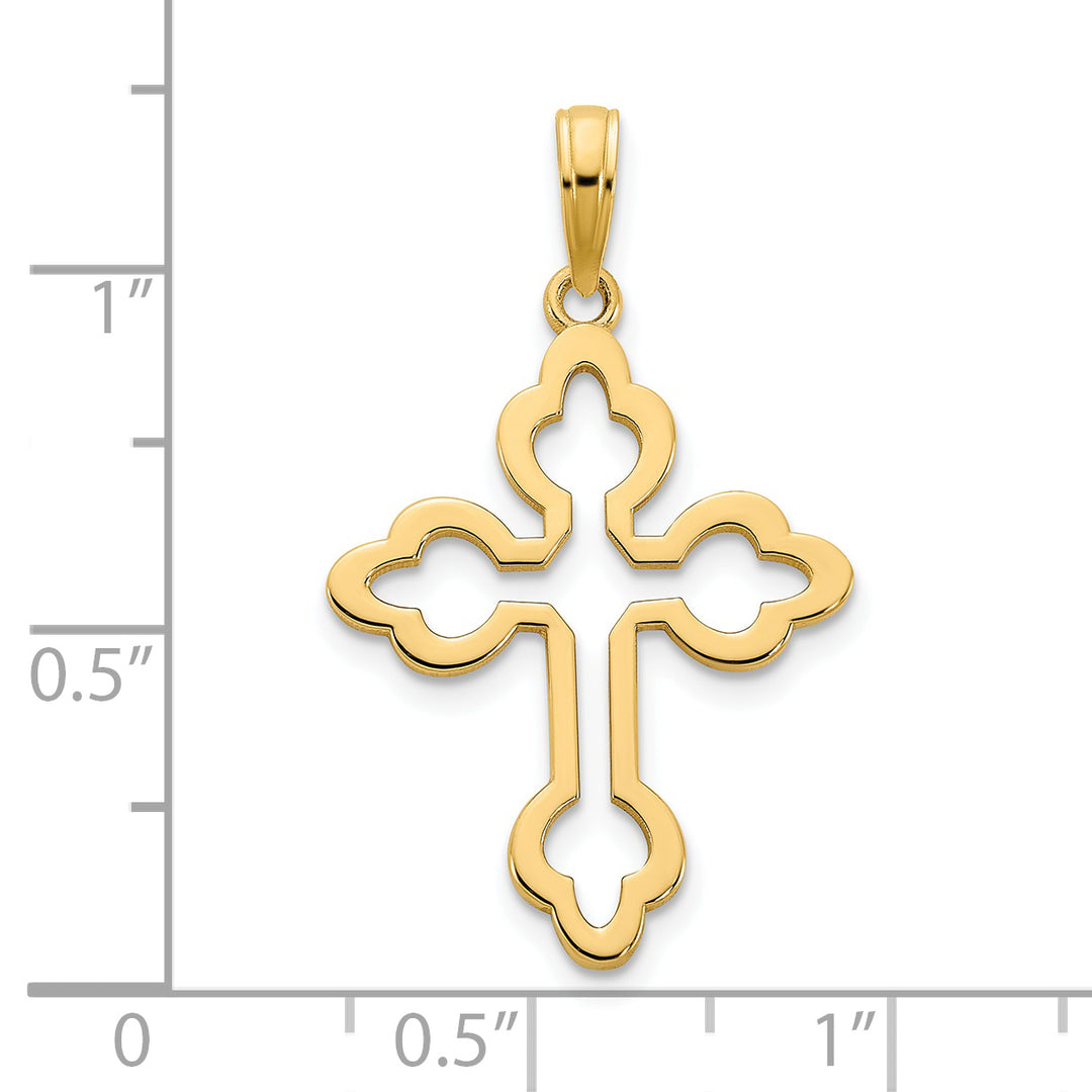 14k Yellow Gold Cross Pendant