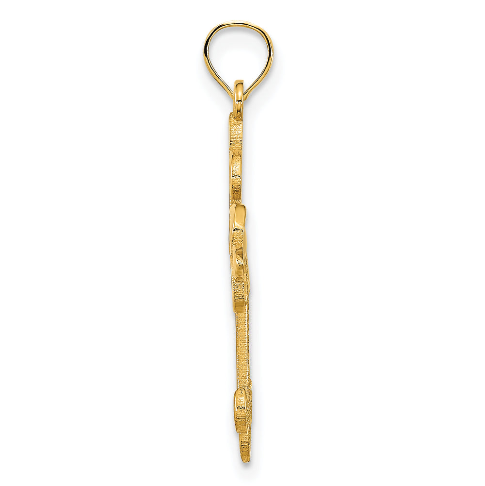 14K Yellow Gold Cross Pendant