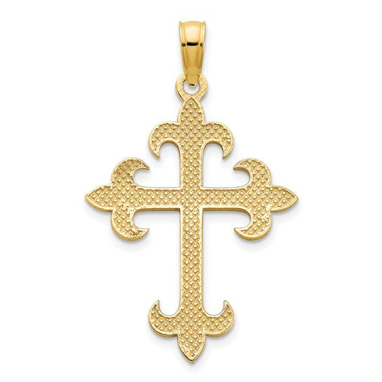 14K Yellow Gold Cross Pendant