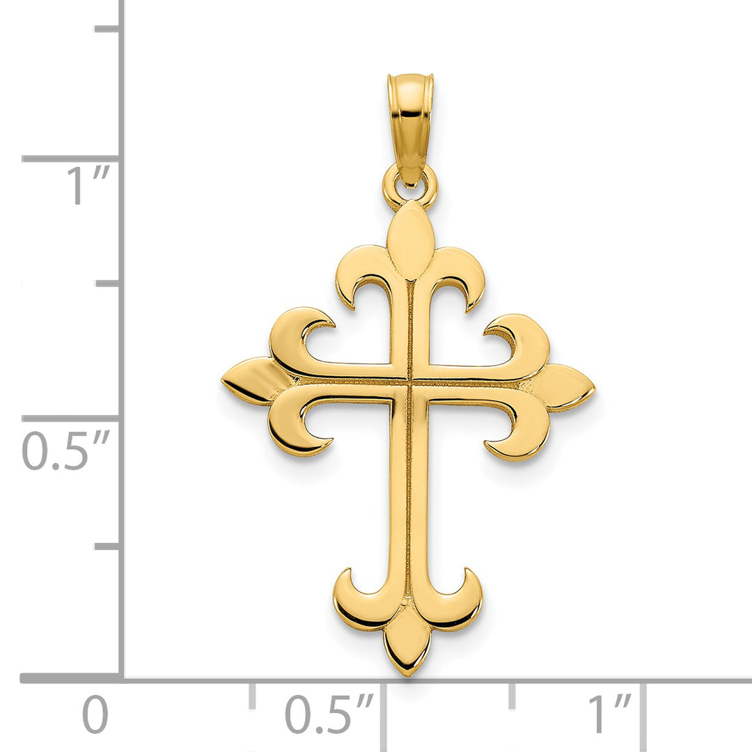 14K Yellow Gold Cross Pendant