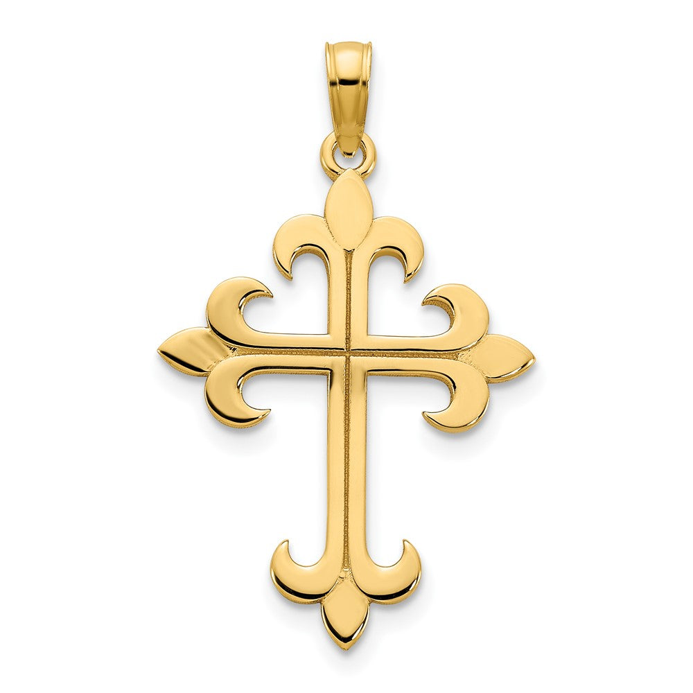 14K Yellow Gold Cross Pendant
