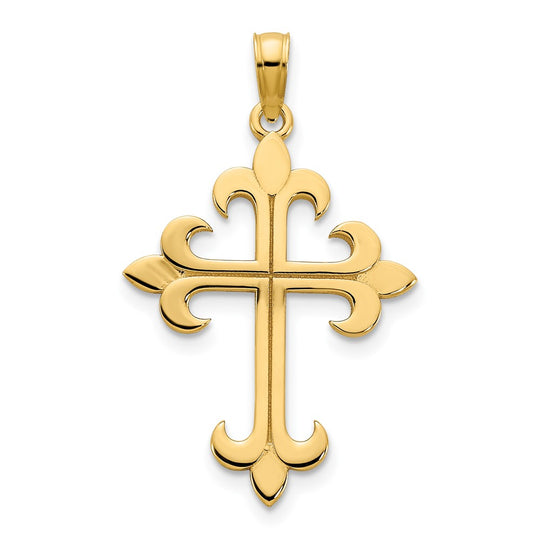 14K Yellow Gold Cross Pendant