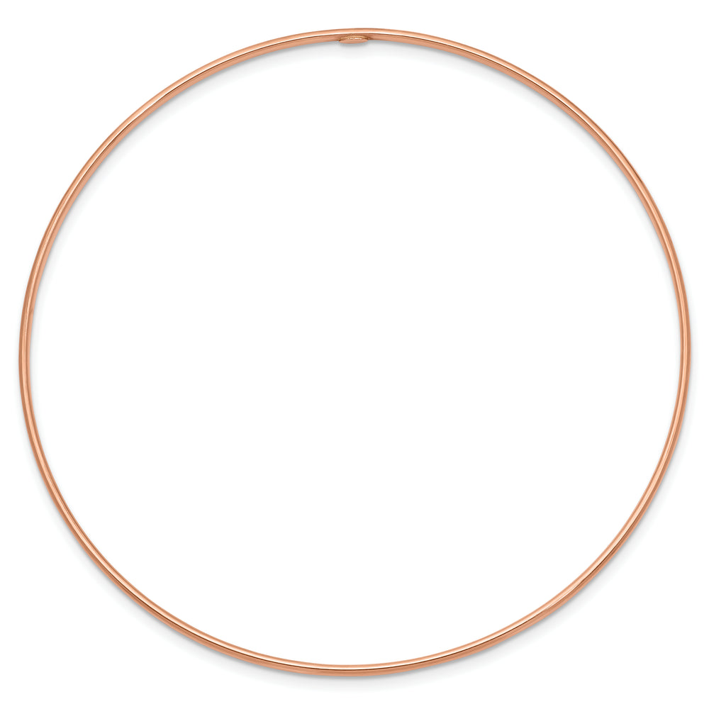14k Rose Gold 1.5mm Polished Slip-on Bracelet
