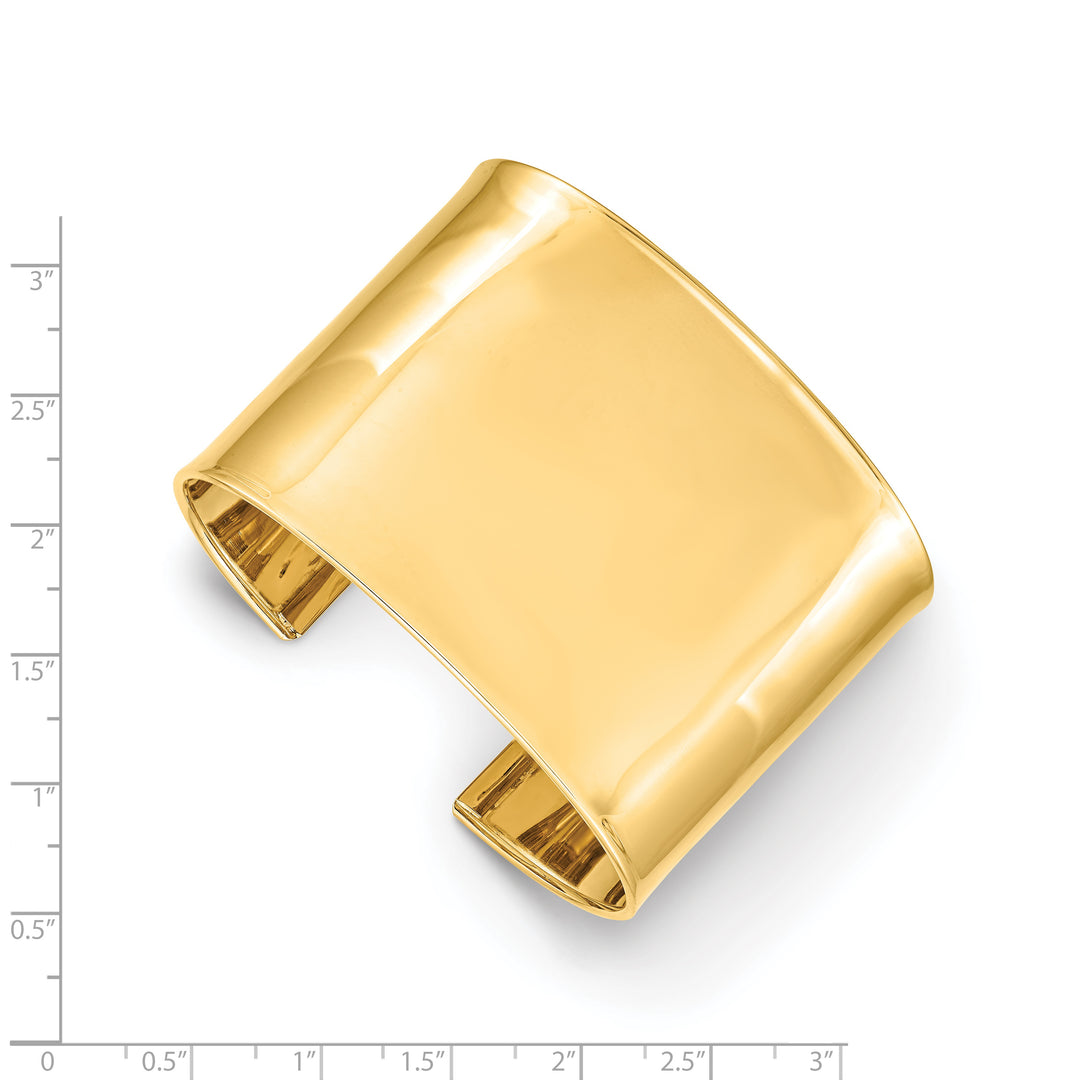 14K Yellow Gold Cuff Bracelet (47 mm) Polished
