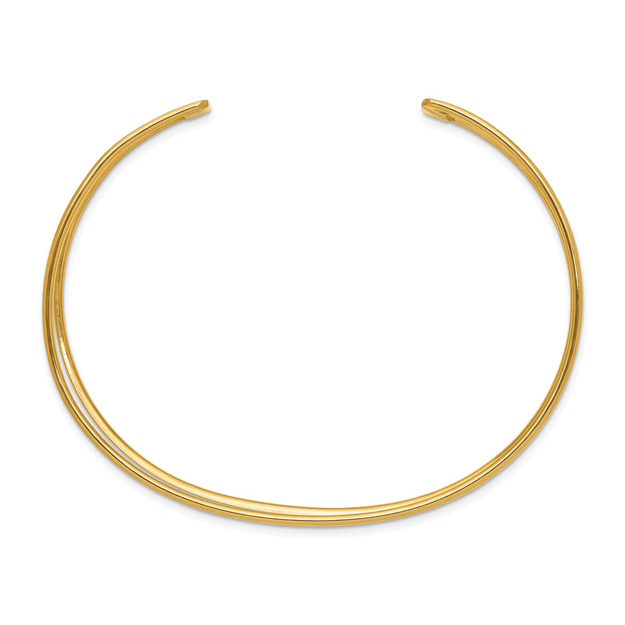 Brazalete Abierto en Oro Amarillo de 14K con Acabado Pulido