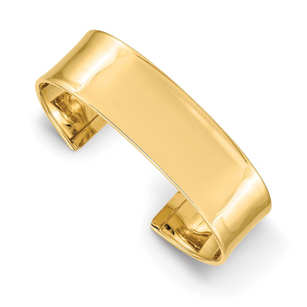 14K Yellow Gold Open Bangle with Polished Finish