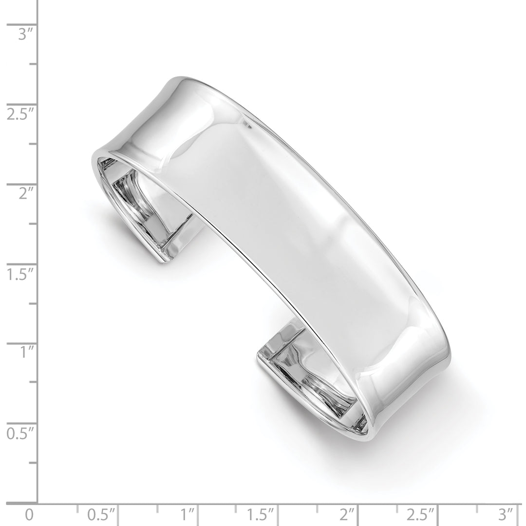18.5mm Polished 14k White Gold Bracelet