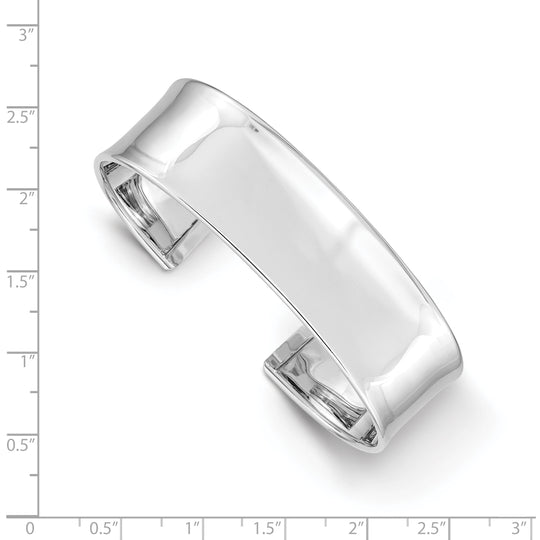 18.5mm Polished 14k White Gold Bracelet
