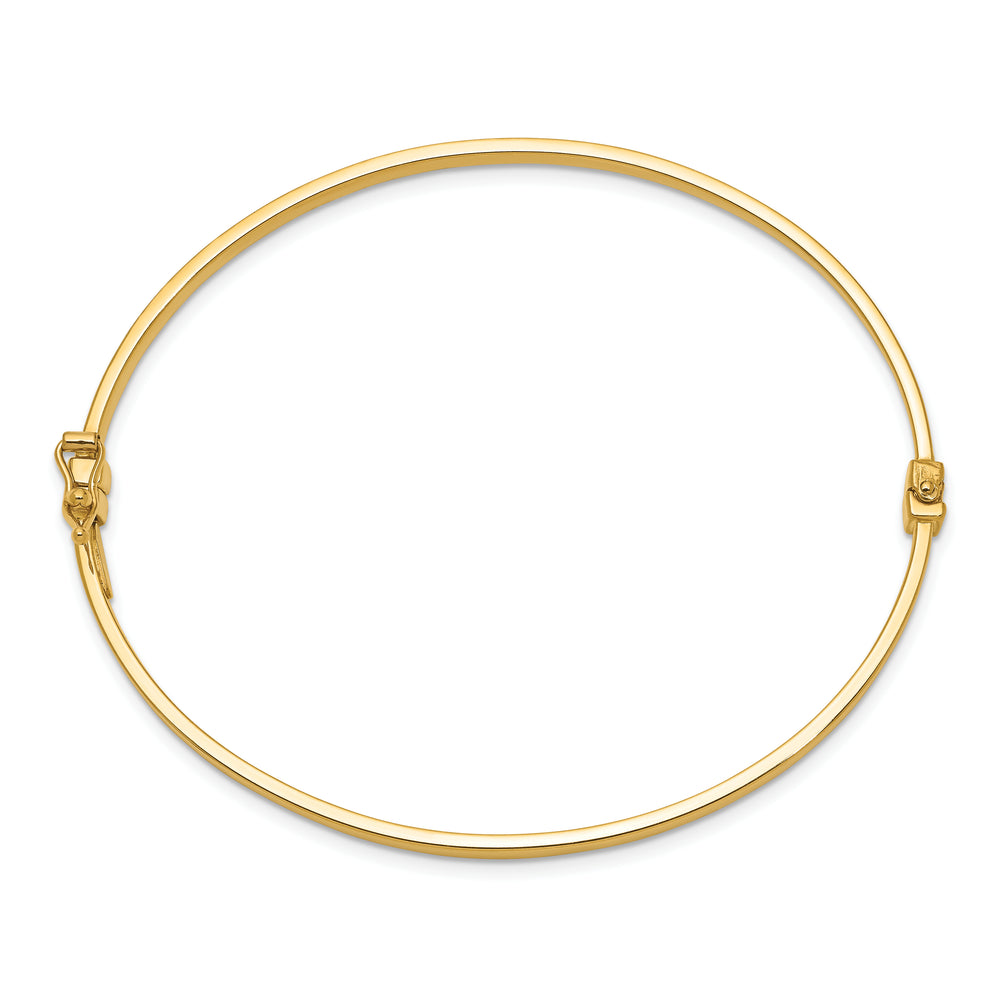 14K Polished Hinged Bangle Bracelet
