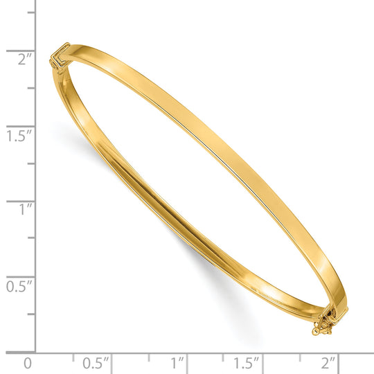14K Polished Hinged Bangle Bracelet