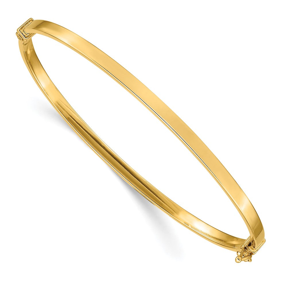 14K Polished Hinged Bangle Bracelet