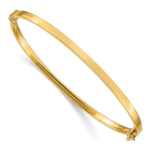 14K Polished Hinged Bangle Bracelet