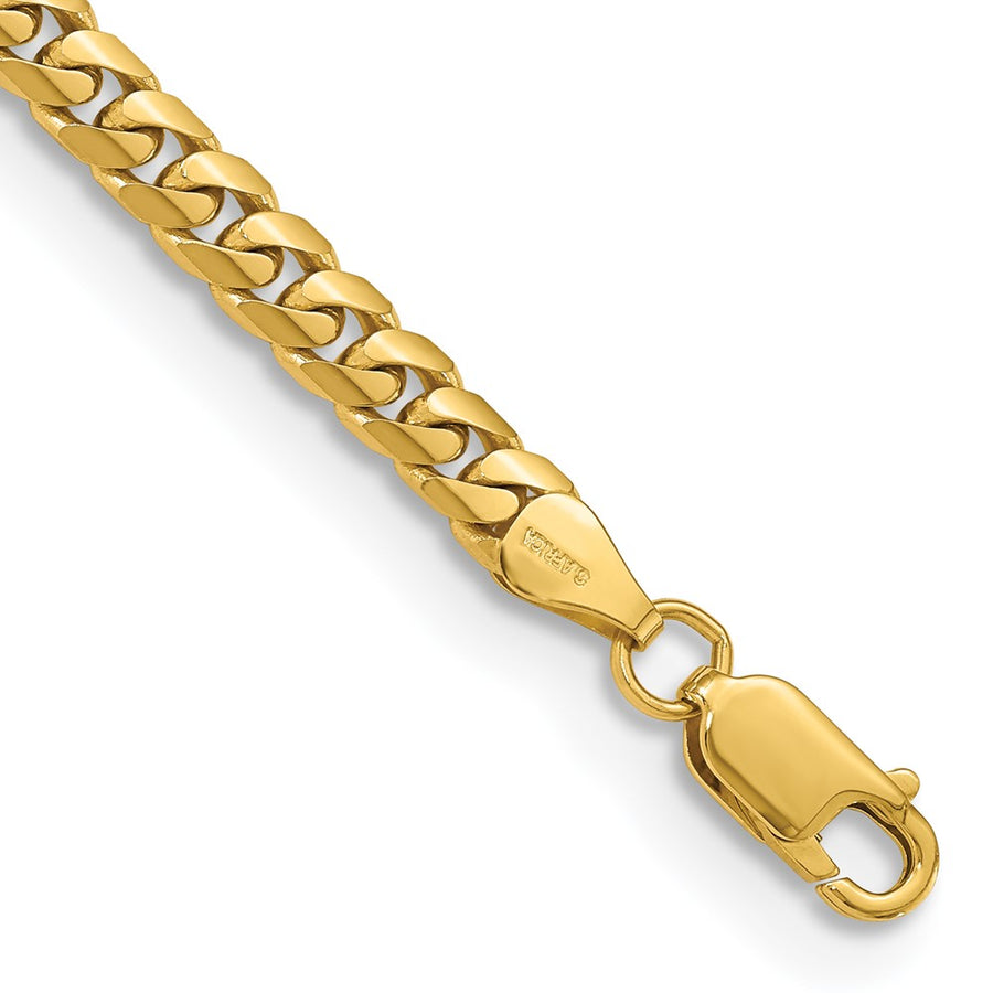 Pulsera de Eslabones Cuban Miami Sólidos 14K, 7 pulgadas, 5 mm, con Cierre de Langosta