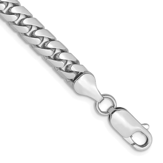 14k WG 5.5mm Solid Miami Cuban Bracelet