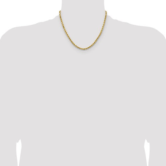 14K Yellow Gold Chain – 18 Inches, 4mm with Lobster Clasp