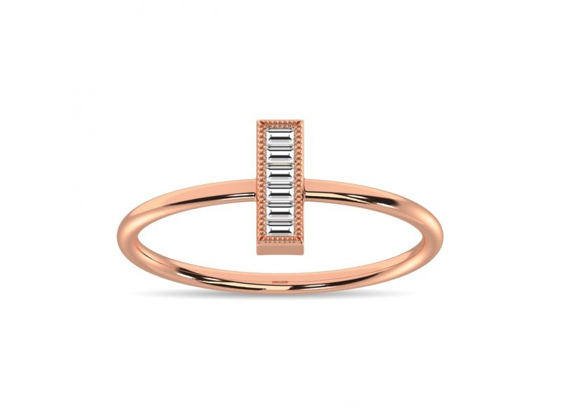 Anillo de Moda - piedras laterales - GSRG-571