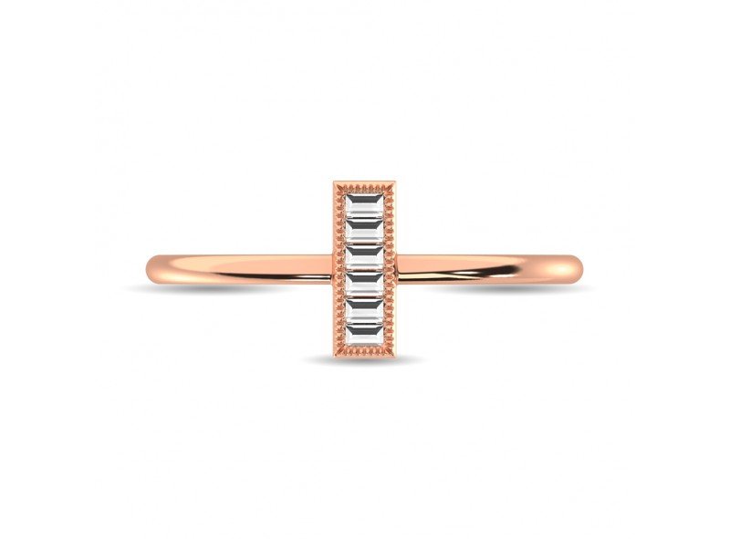 Anillo de Moda - piedras laterales - GSRG-571