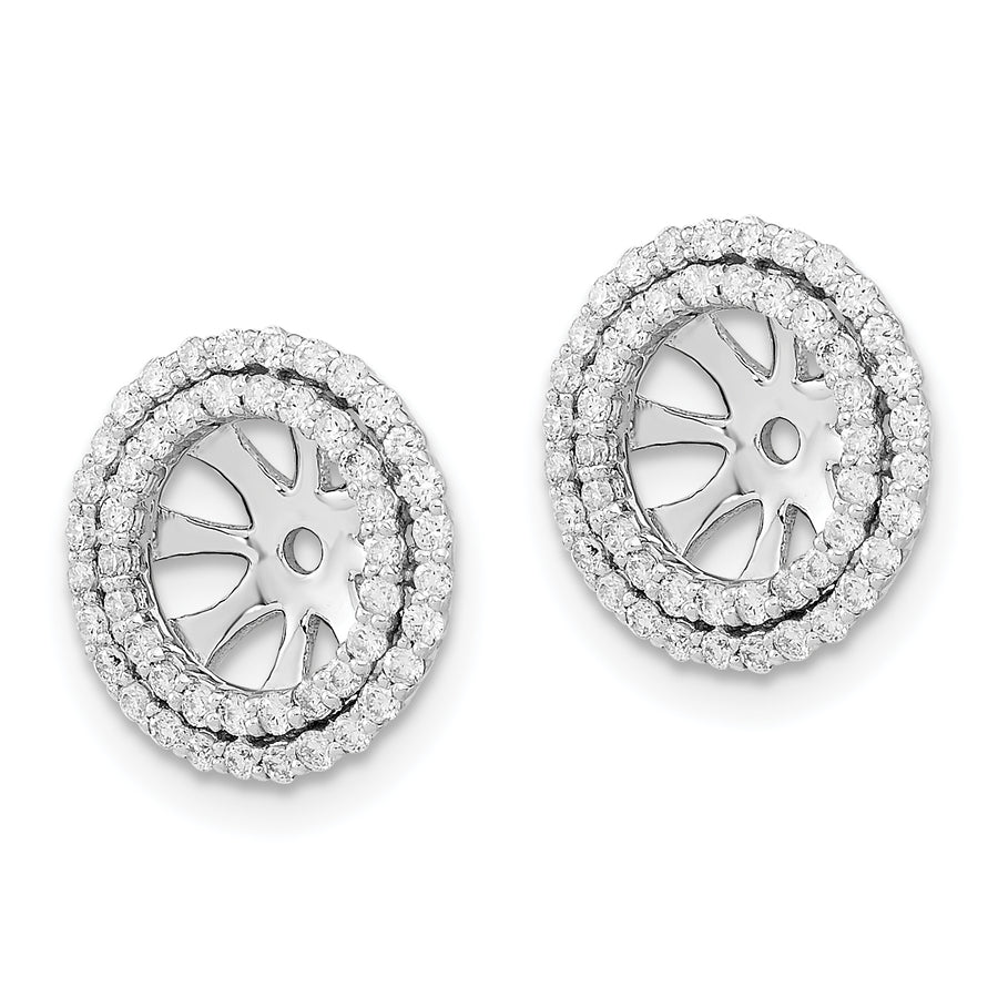 Chaquetas de Pendientes de Diamante en Oro Blanco de 14k