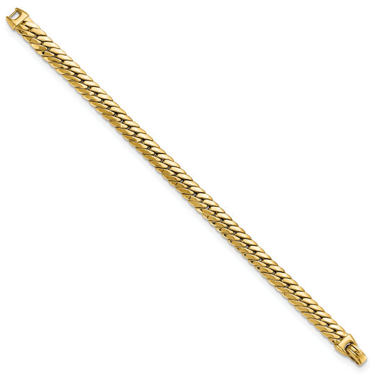 Pulsera 14K de Cadena Grande Tipo Serpiente