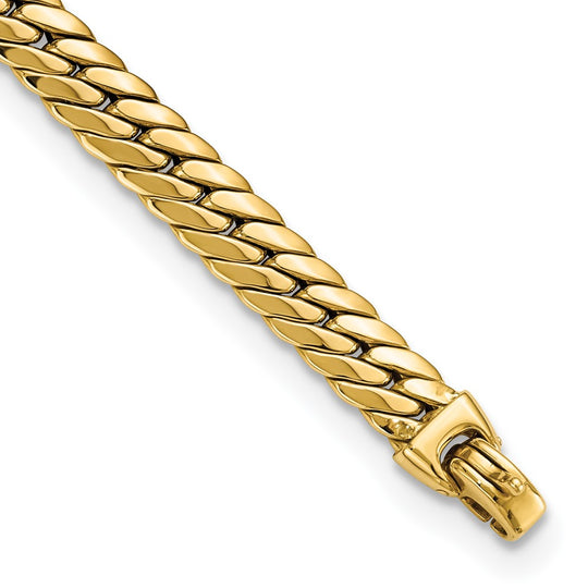 Pulsera 14K de Cadena Grande Tipo Serpiente