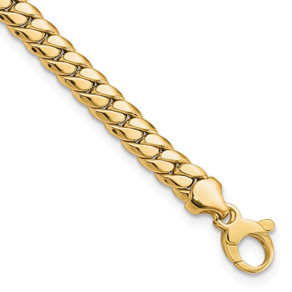 Pulsera de Enlace Fancy Pulida de Oro Amarillo de 14K