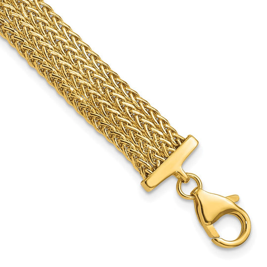 Pulsera Fancy de 14K Pulida
