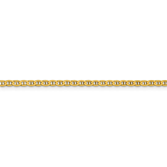 14k 2.4mm Concave Anchor Chain