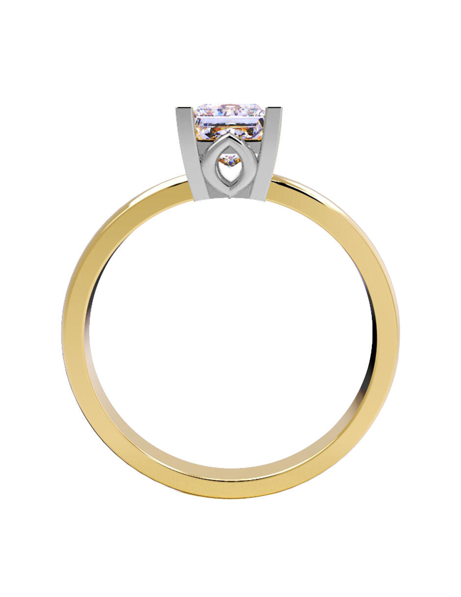 ANILLO DE COMPROMISO DE ORO 14K CON DIAMANTE DE LABORATORIO (SUSTENTABLE) 0.72 E VS1 IGI- LG725507938