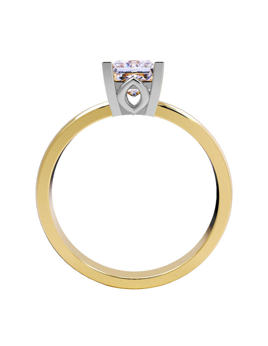 ANILLO DE COMPROMISO DE ORO 14K CON DIAMANTE DE LABORATORIO (SUSTENTABLE) 0.72 E VS1 IGI- LG725507938