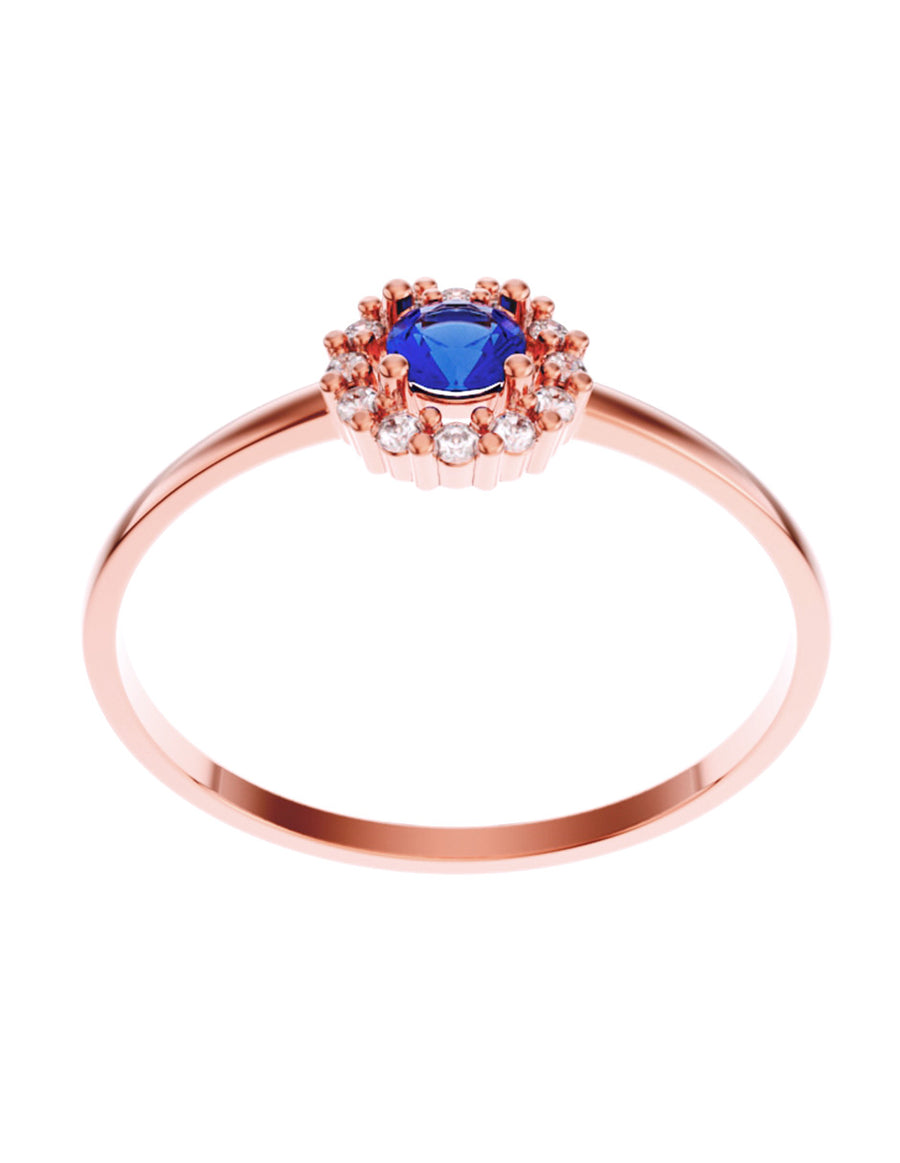 ANILLO DE ORO CON CIRCONIA