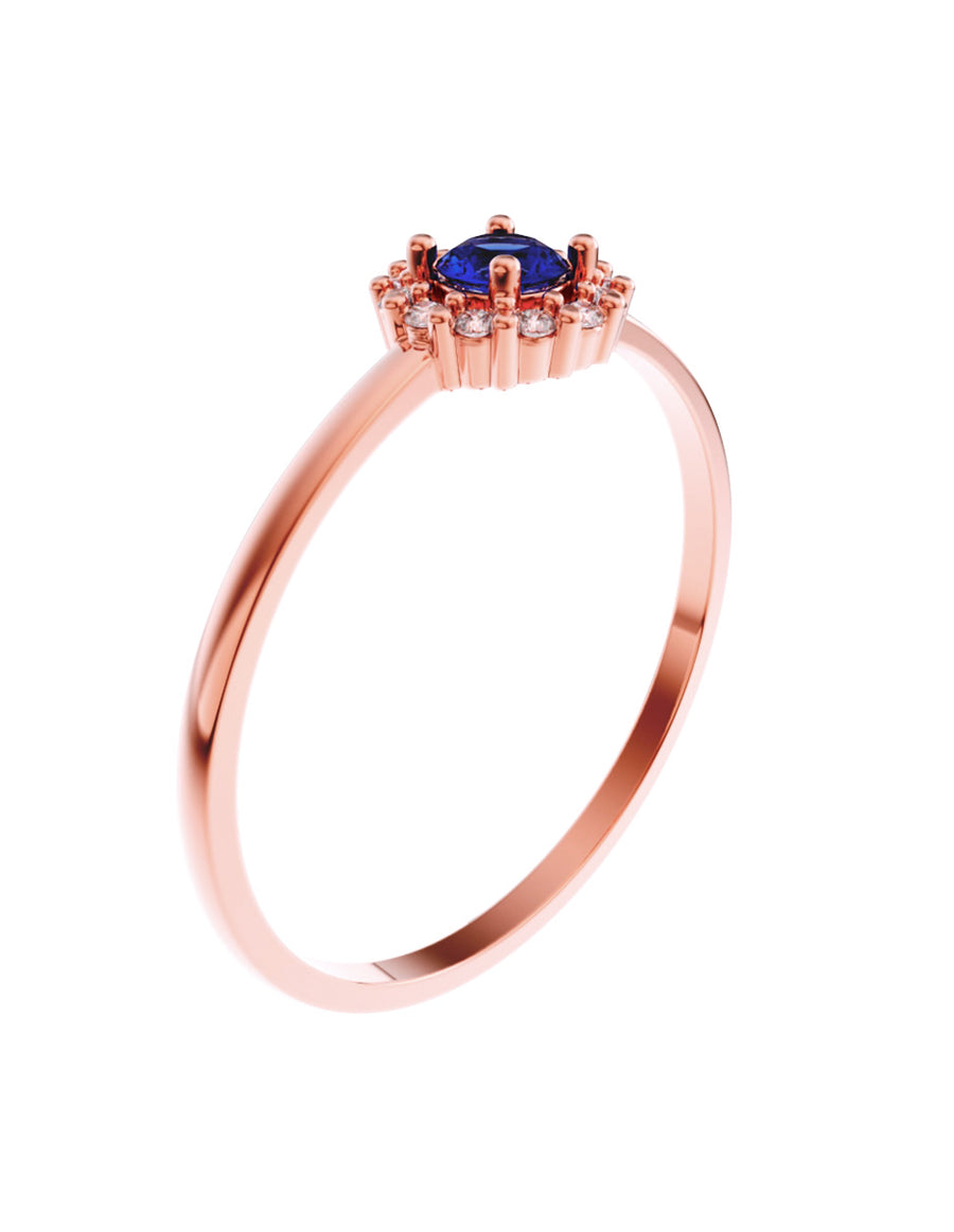 ANILLO DE ORO CON CIRCONIA
