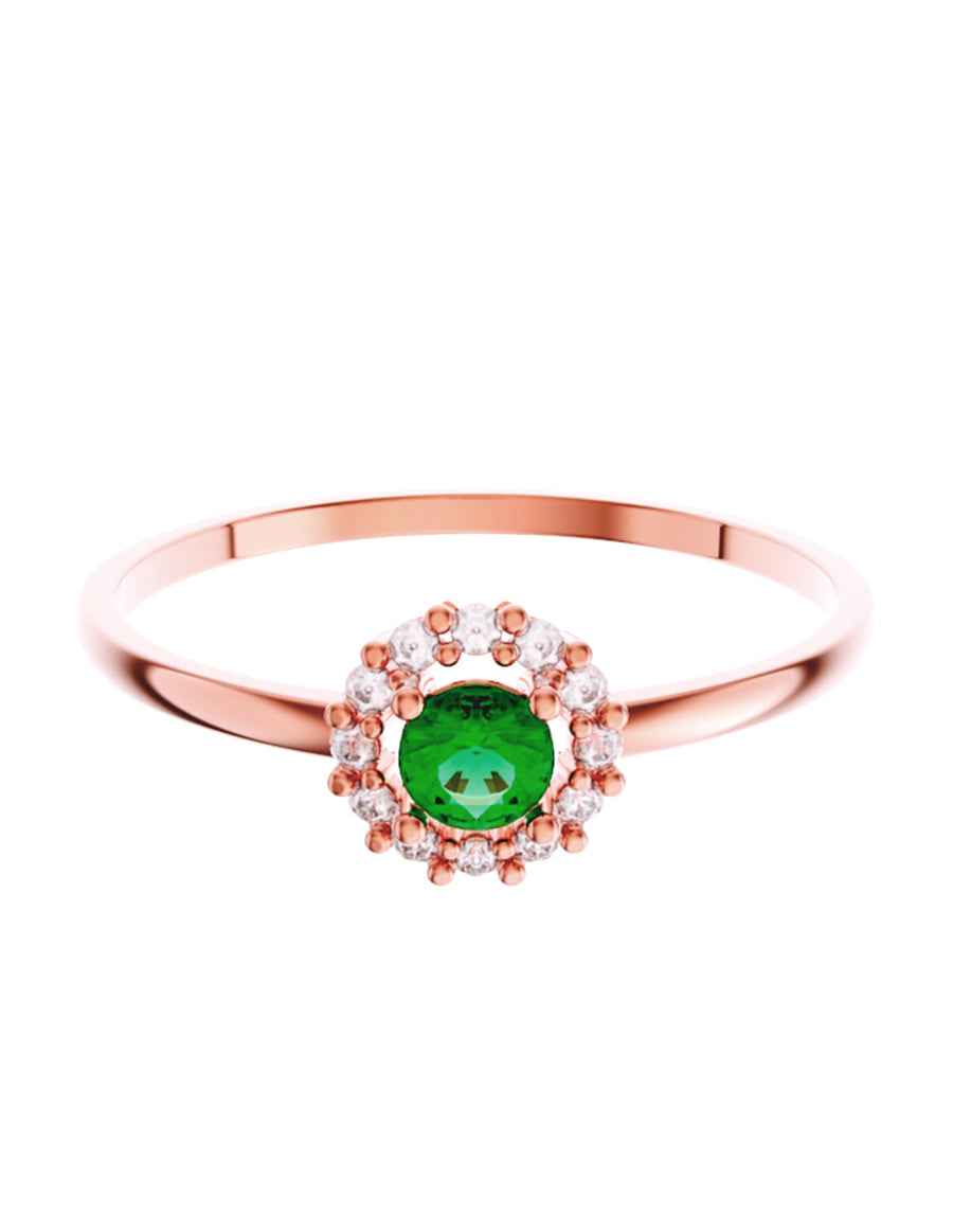 ANILLO DE ORO CON CIRCONIA