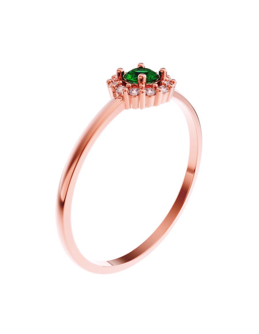ANILLO DE ORO CON CIRCONIA