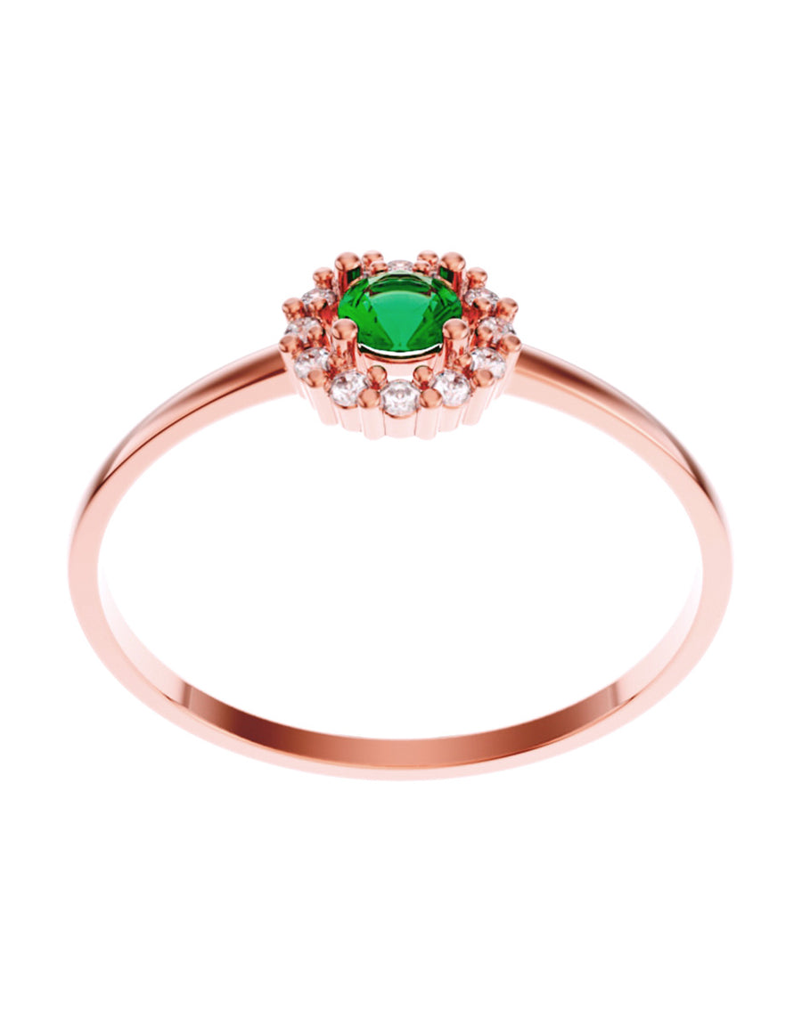 ANILLO DE ORO CON CIRCONIA