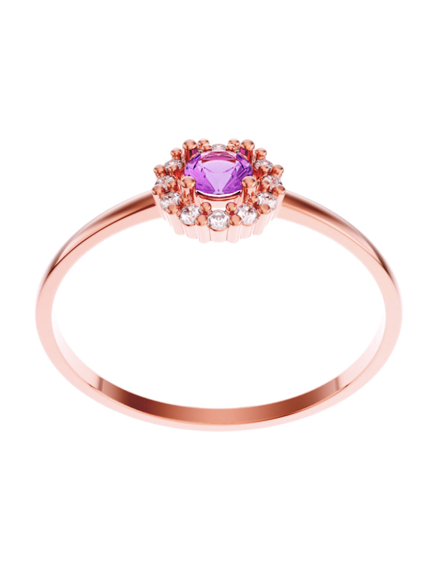 ANILLO DE ORO CON CIRCONIA