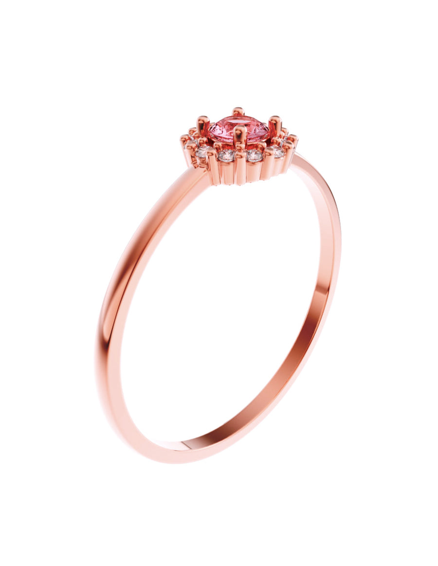 ANILLO DE ORO CON CIRCONIA