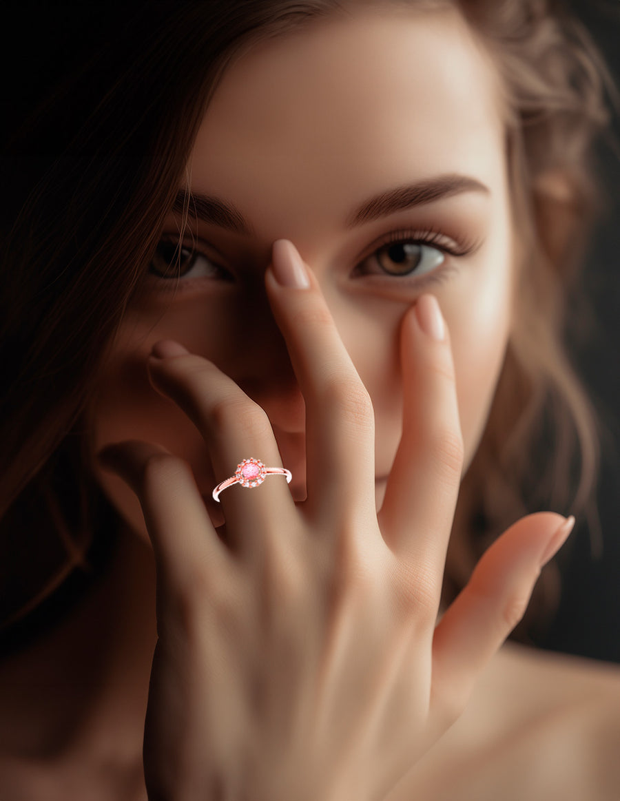 ANILLO DE ORO CON CIRCONIA