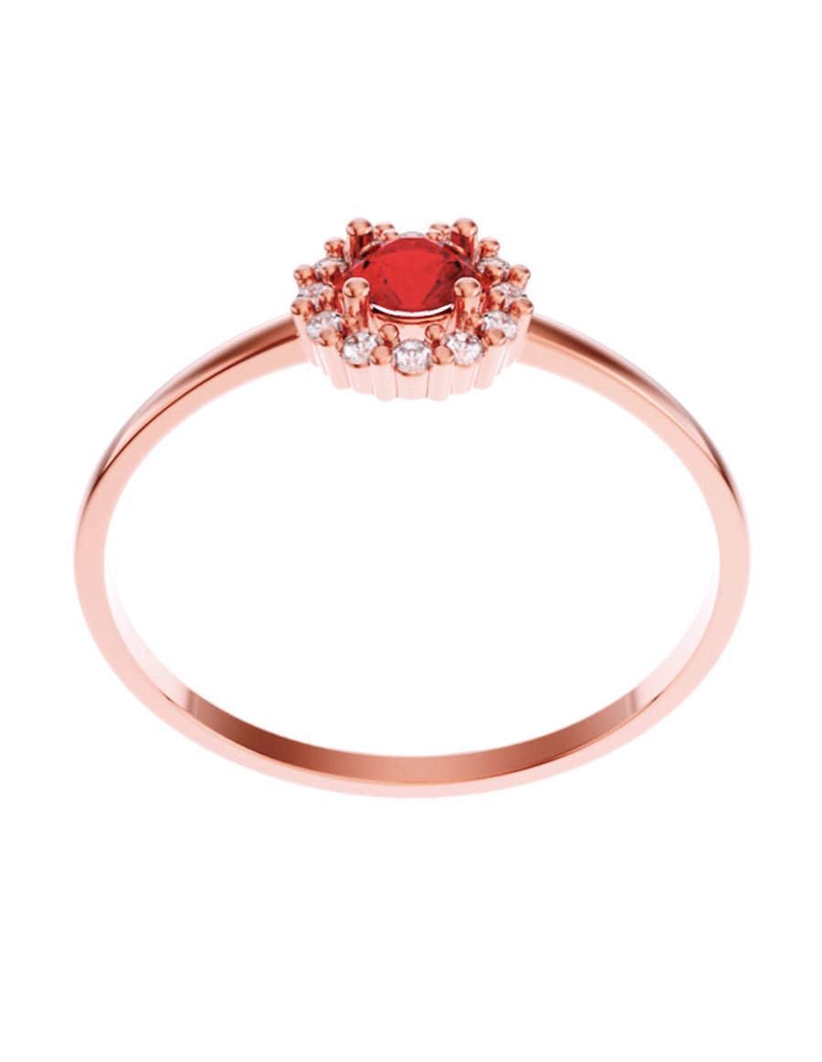 ANILLO DE ORO CON CIRCONIA