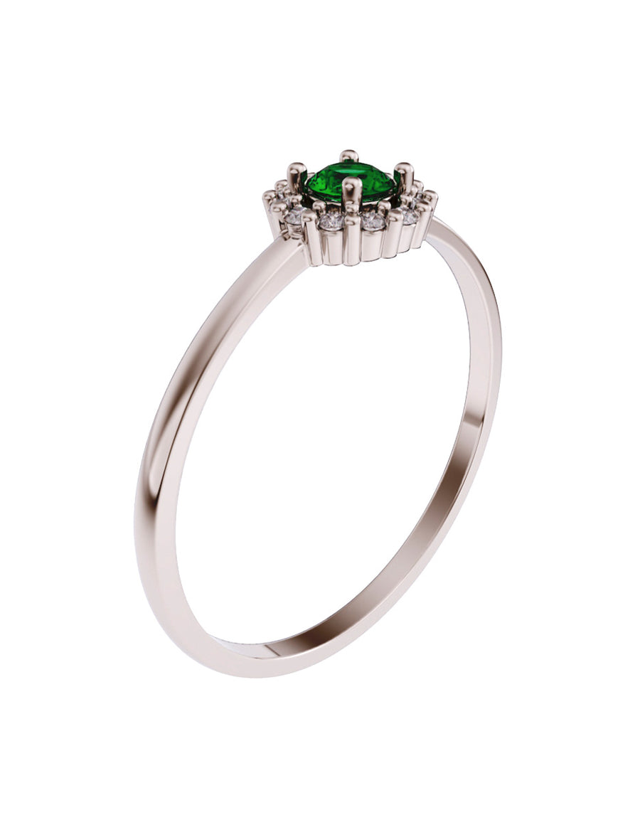 ANILLO DE ORO CON CIRCONIA