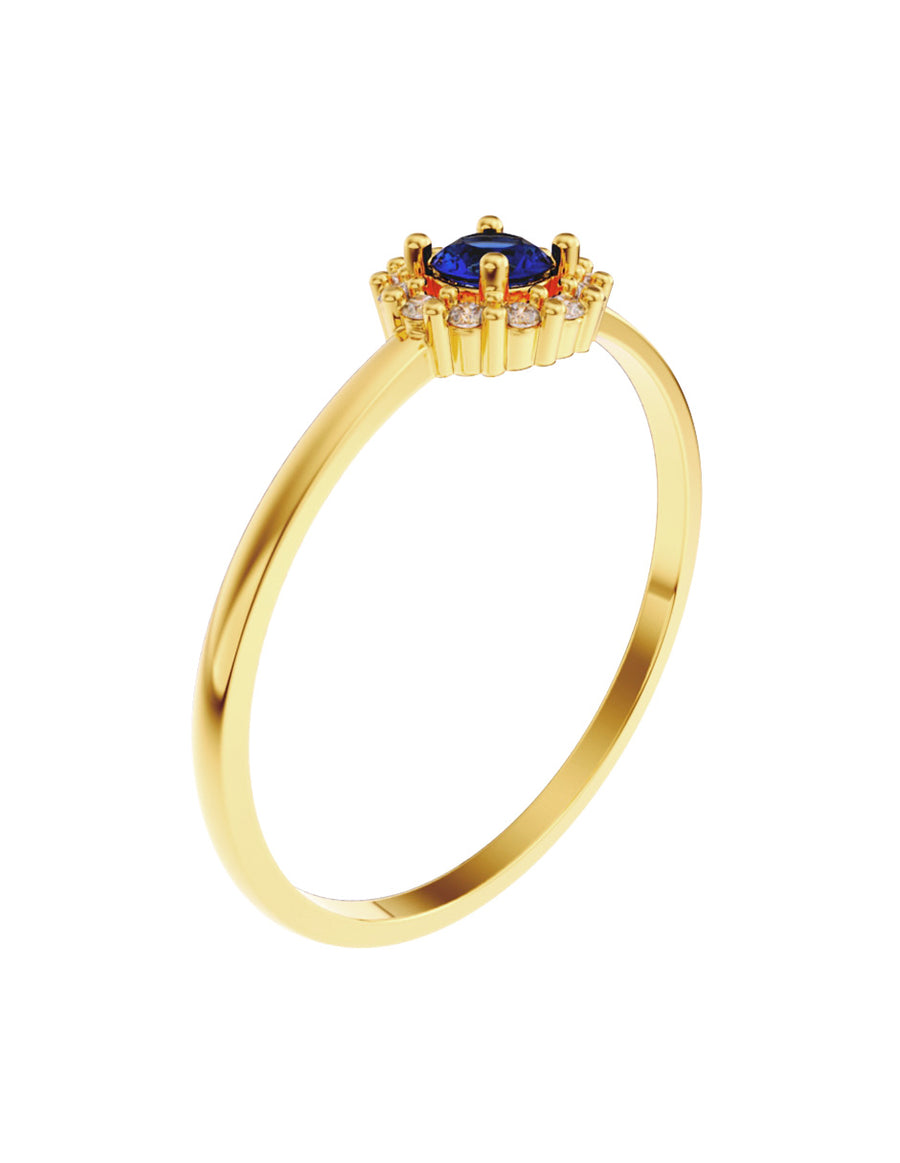 ANILLO DE ORO CON CIRCONIA
