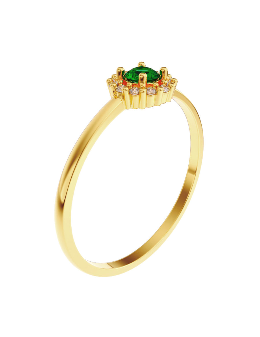 ANILLO DE ORO CON CIRCONIA
