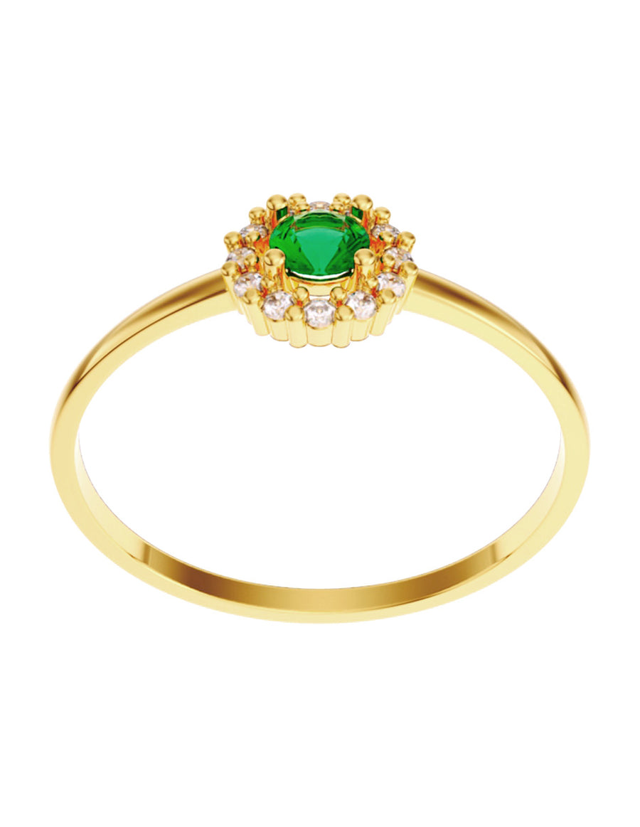 ANILLO DE ORO CON CIRCONIA