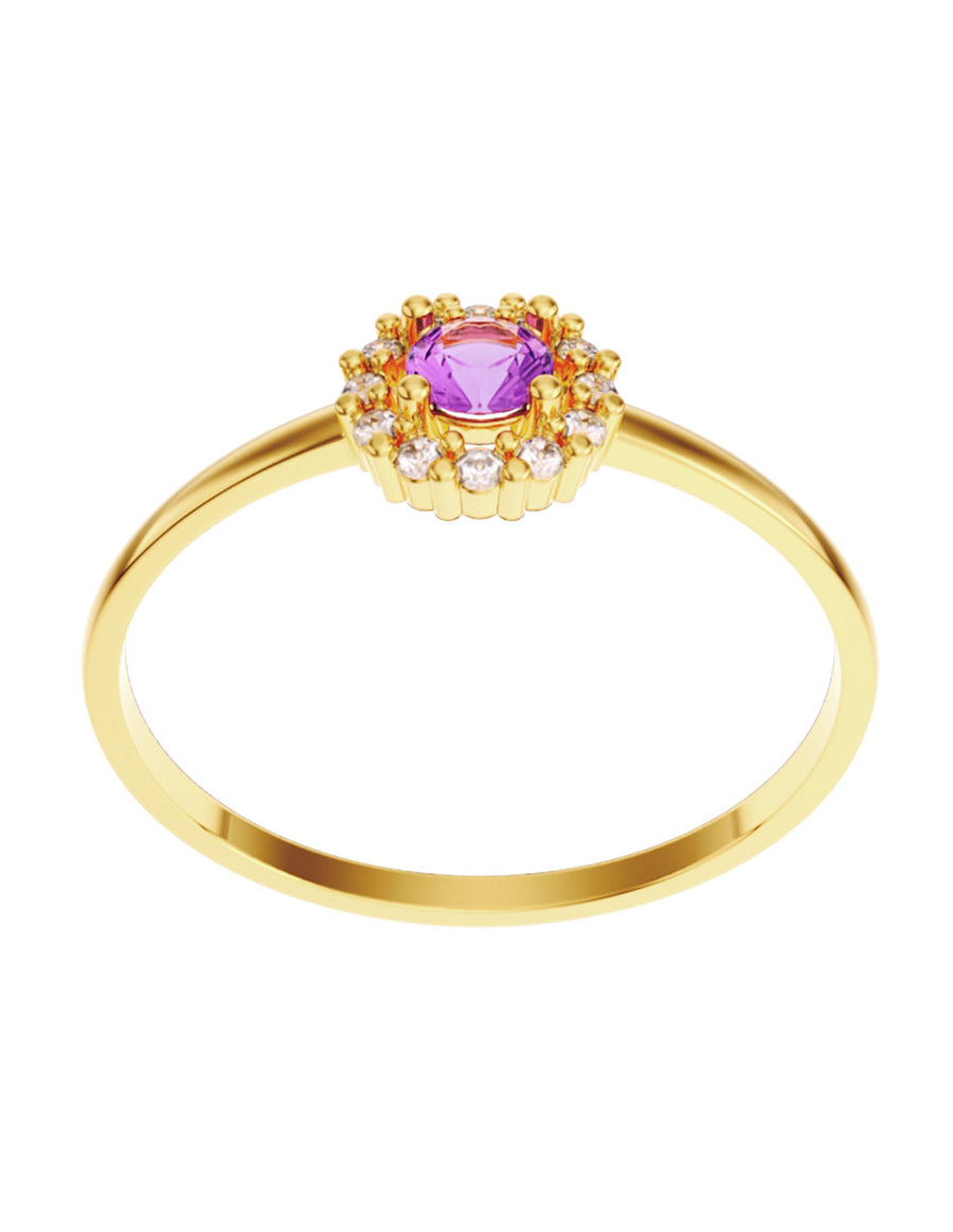 ANILLO DE ORO CON CIRCONIA