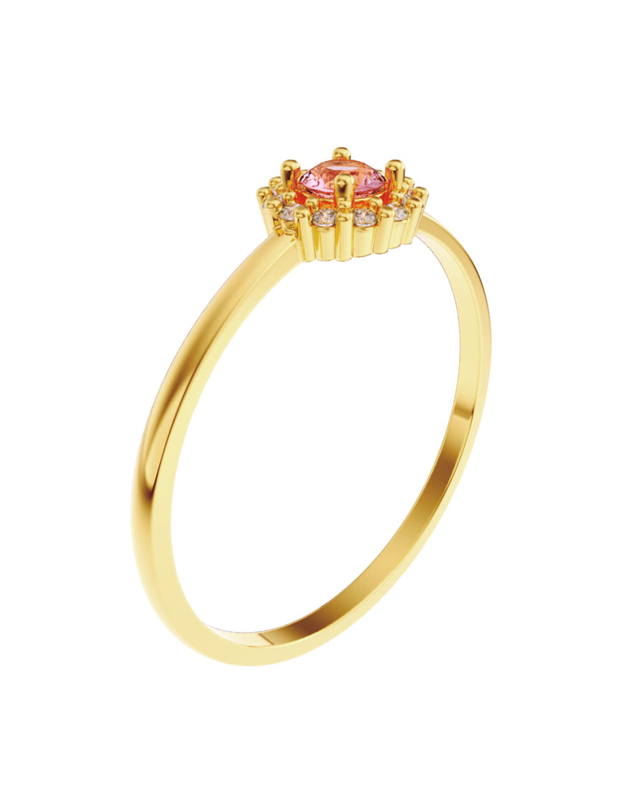 ANILLO DE ORO CON CIRCONIA