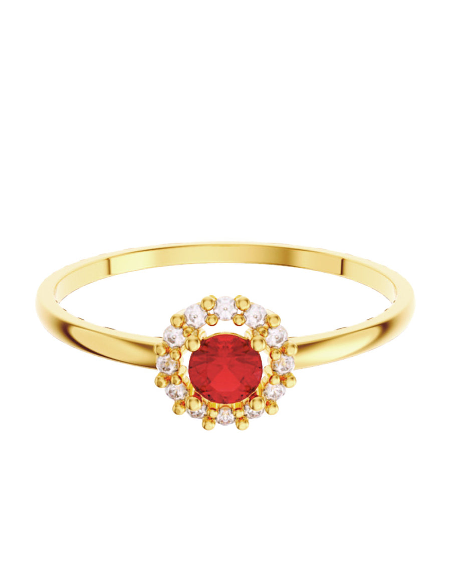 ANILLO DE ORO CON CIRCONIA