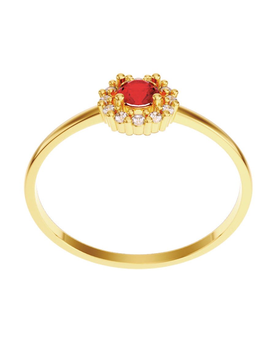 ANILLO DE ORO CON CIRCONIA