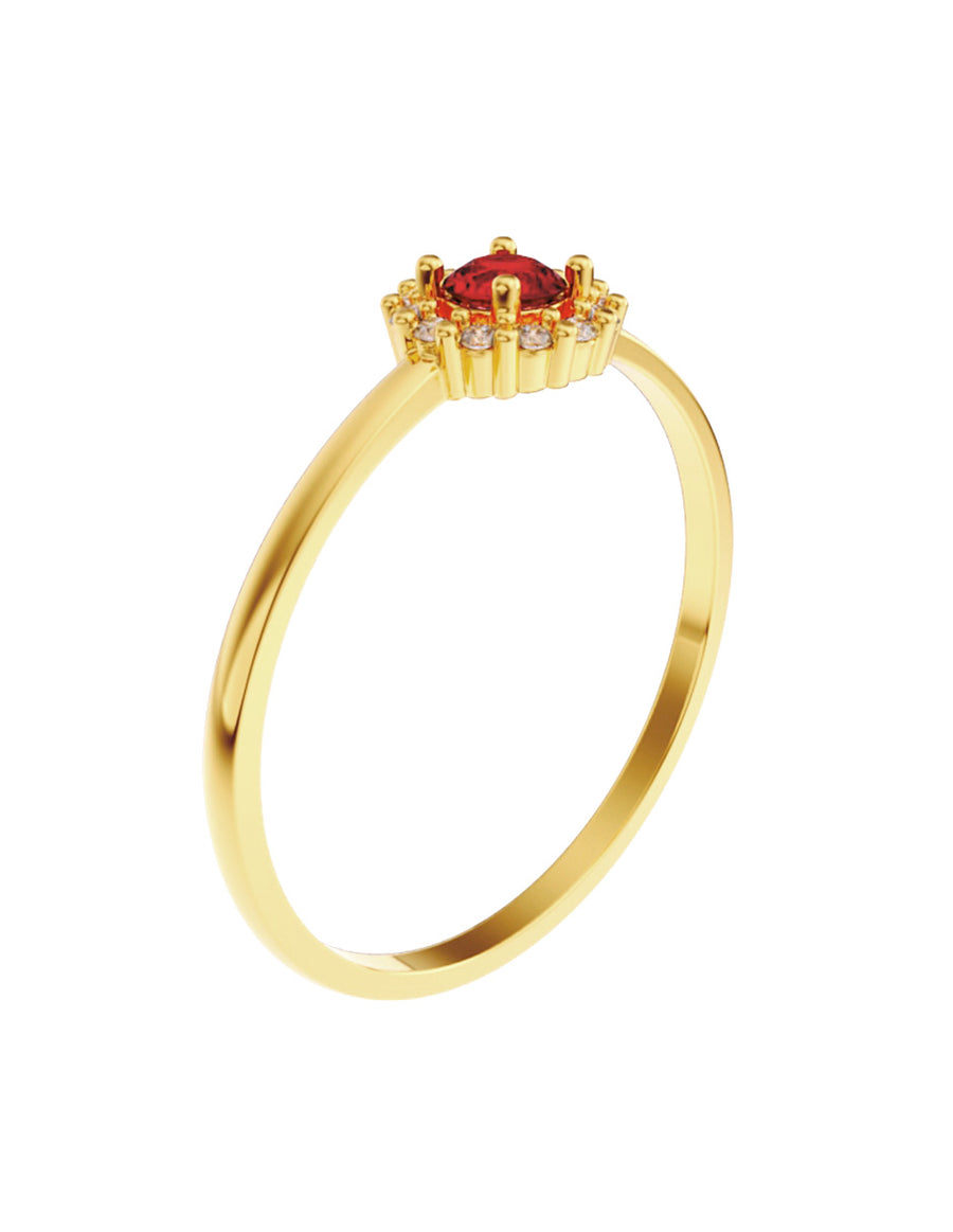 ANILLO DE ORO CON CIRCONIA