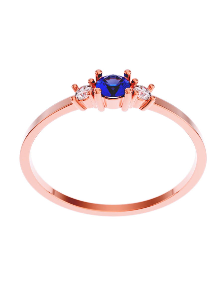 ANILLO DE ORO CON CIRCONIA